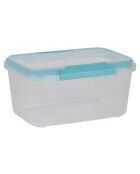 Boîte hermétique à clips joint frais bleue et transparente - 3L