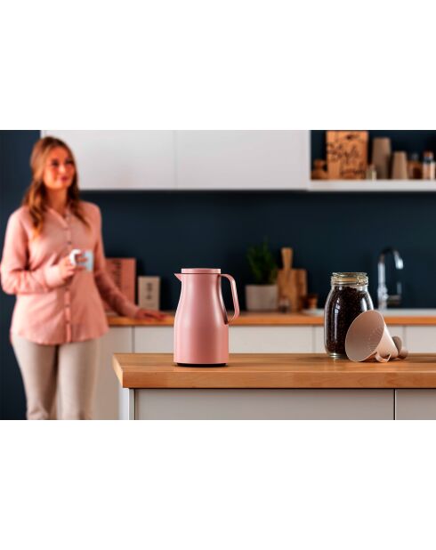 Carafe éco-responsable rose pastel - 1L