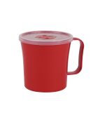 Tasse à soupe microsafe rouge - 0.45L