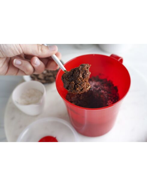Tasse à soupe microsafe rouge - 0.45L