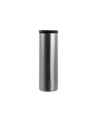 Mug de voyage isotherme argenté - 0.45L