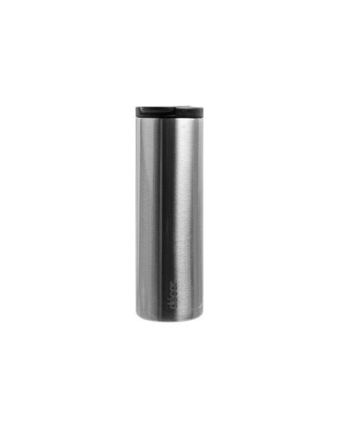 Mug de voyage isotherme argenté - 0.45L