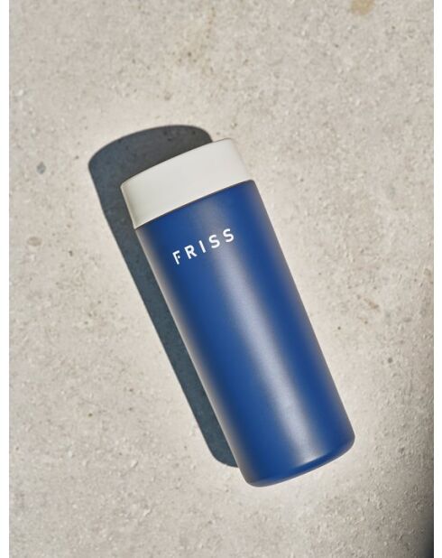 Mug de voyage isotherme bleu - 0.35L