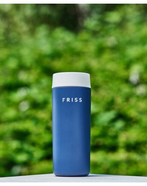 Mug de voyage isotherme bleu - 0.35L