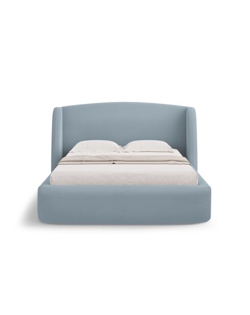 Letto con testiera blu chiaro - 103x216x182 cm
