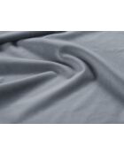 Bed met lichtblauw fluwelen hoofdeinde - 103x216x202 cm
