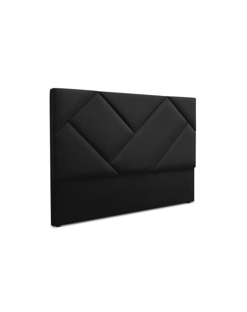 Tête de lit en velours noire - 120x8x140 cm