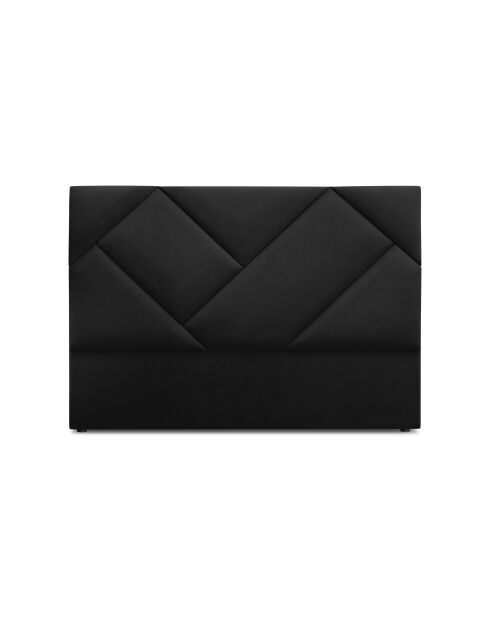 Tête de lit en velours noire - 120x8x140 cm
