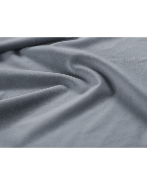Bed met lichtblauw fluwelen hoofdeinde - 103x216x182 cm