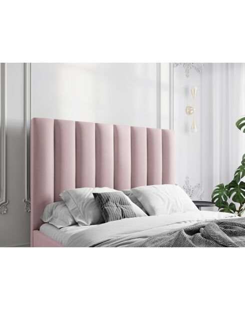 Tête de lit en velours lavande - 120x8x200 cm