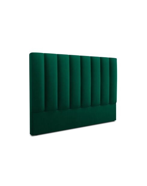 Flaschengrünes Kopfteil aus Samt - 120x8x160 cm