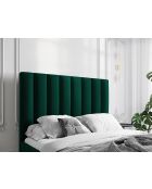Tête de lit en velours vert bouteille - 120x8x140 cm