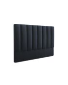 Tête de lit en velours bleu foncé - 120x8x180 cm
