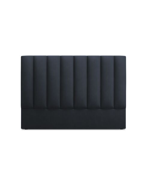 Tête de lit en velours bleu foncé - 120x8x180 cm