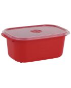 Caja de compras microsegura roja - 1,6 L