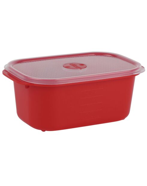 Caja de compras microsegura roja - 1,6 L