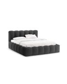 Truhenbett mit anthrazitfarbenem Kopfteil - 95x226x226 cm