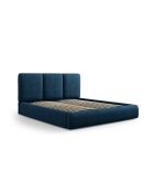 Truhenbett mit königsblauem Kopfteil - 100x220x160 cm