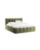 Lit coffre avec tête de lit vert clair - 95x226x226 cm