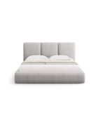 Borstbed met lichtgrijs hoofdeinde - 100x220x200 cm