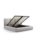 Borstbed met lichtgrijs hoofdeinde - 100x220x200 cm