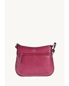 Mini celia in fuchsia leer - 19x25x7cm
