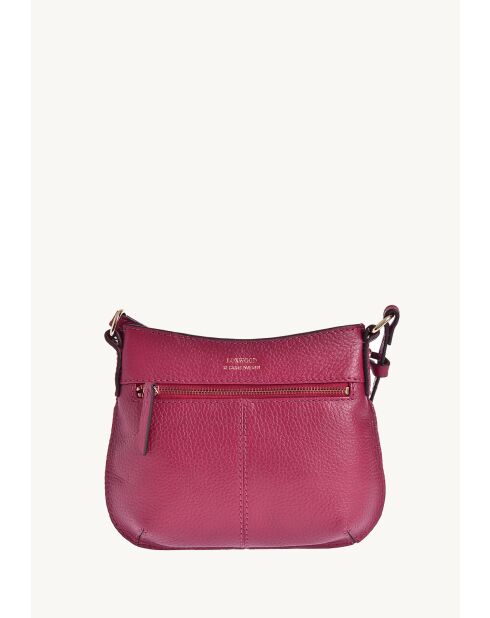 Mini celia in fuchsia leer - 19x25x7cm