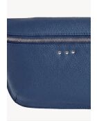Marsupio in pelle jeans blu Gaya - 16x24x7cm