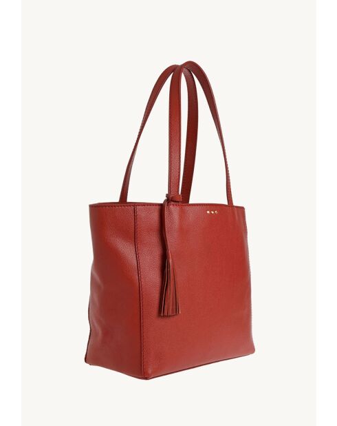 Cabas en cuir Montmartre mm 3 clous opera - 28x31x13 cm