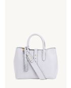 Sac en cuir Mia cuir grainé craie - 24x30x12 cm