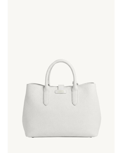 Sac en cuir Mia cuir grainé craie - 24x30x12 cm