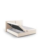 Set primaverile Arendal in velluto beige chiaro - 210x166x100cm