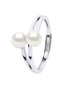 ICONISCHE natuurlijke witzilveren ring