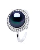 ICONISCHE zwarte zilveren ring