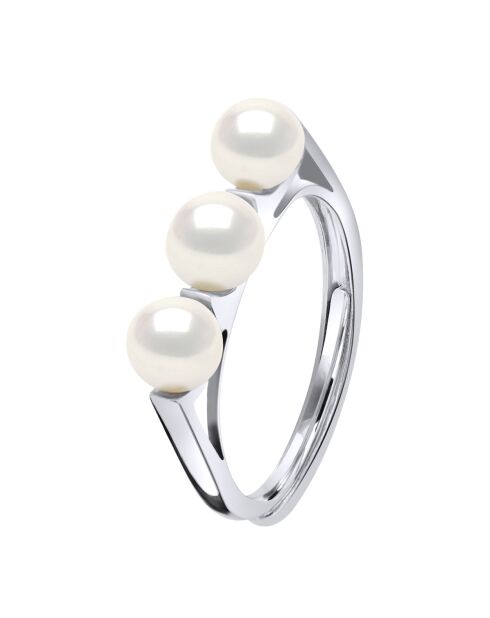 ICONISCHE natuurlijke witzilveren ring