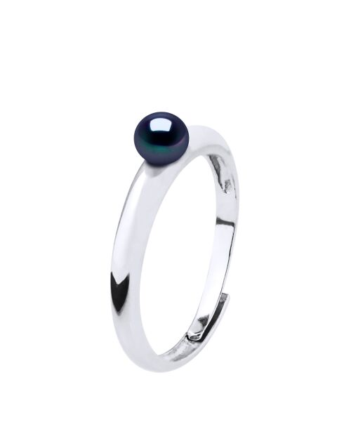 FOR EVER zwarte ring van Tahiti zilver