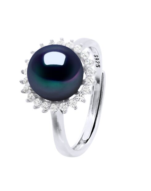 ICONISCHE zwarte zilveren ring van Tahiti