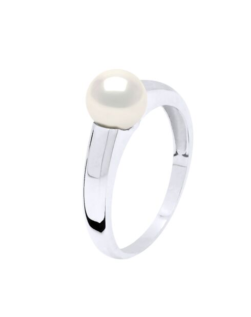 Bague en argent EMBLÉMATIQUES blanche naturelle