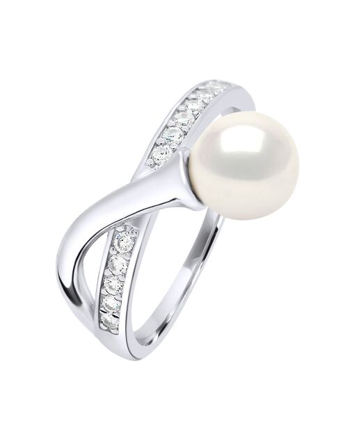 ICONISCHE natuurlijke witzilveren ring