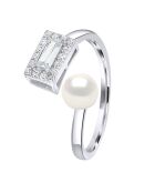 Anillo ICÓNICO de plata blanca natural