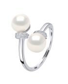 ICONISCHE natuurlijke witzilveren ring