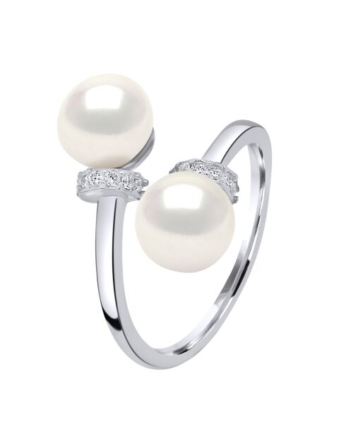 ICONISCHE natuurlijke witzilveren ring