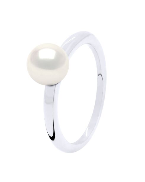 ICONISCHE natuurlijke witzilveren ring