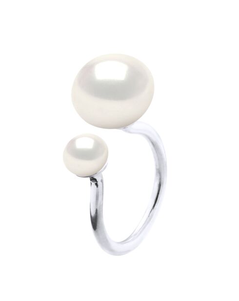 FOR EVER natuurlijke witzilveren ring