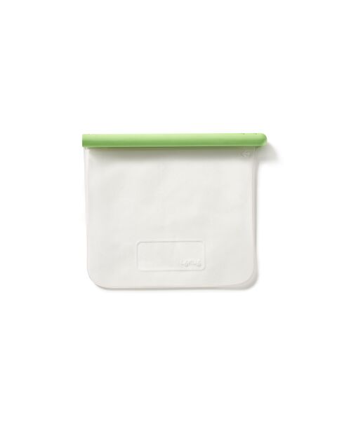 Sac plat réutilisable format moyen vert