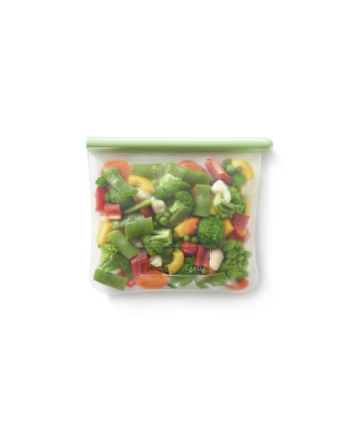 Sac plat réutilisable format moyen vert
