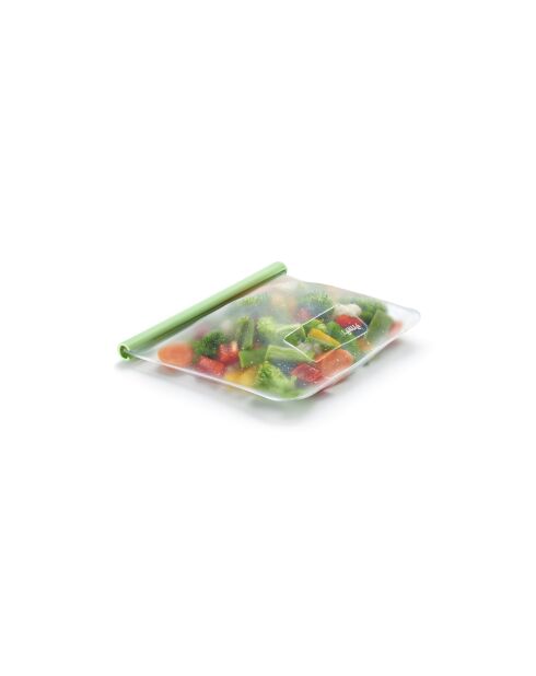 Sac plat réutilisable format moyen vert