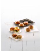 Authentieke bruine ronde broodpan van siliconen - 20x29x2 cm