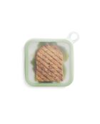 Groene herbruikbare brooddoos - 17,5x17,5x2,5 cm
