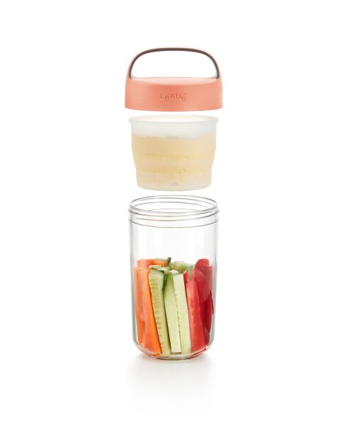 Caja de comida coral To Go - 600 ml